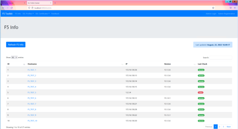 1 overall table view